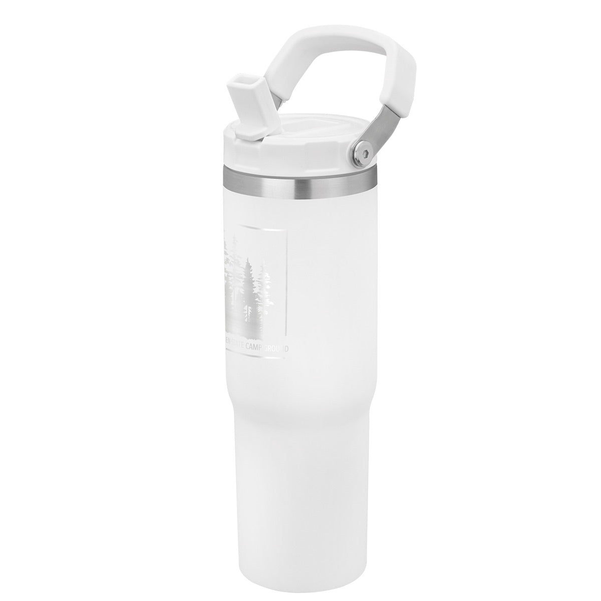Logo 28oz Urban Peak® Pinnacle Flip Straw Tumbler