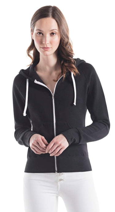 Custom Jerico Ladies Three-End Bamboo Fleece Full Zip Hooded Sweatshirt-Hoodies Canada