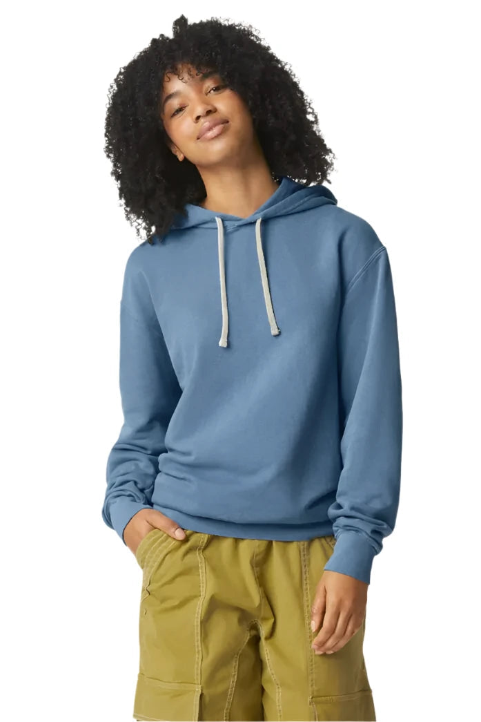 Custom Comfort Colours Lightweight Fleece Hooded Sweatshirt-Hoodies Canada