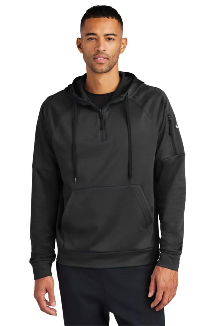 Custom Nike Therma-Fit 1/4 Zip Fleece Hoody-Hoodies Canada