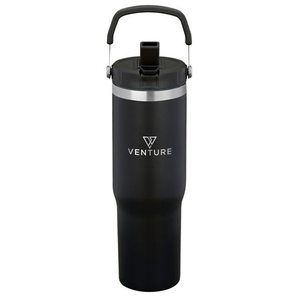 Logo 28oz Urban Peak® Pinnacle Flip Straw Tumbler