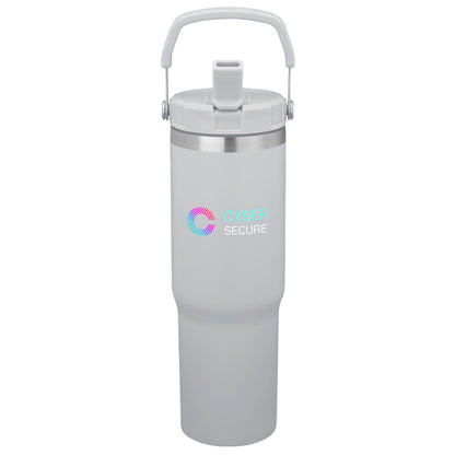 Logo 28oz Urban Peak® Pinnacle Flip Straw Tumbler