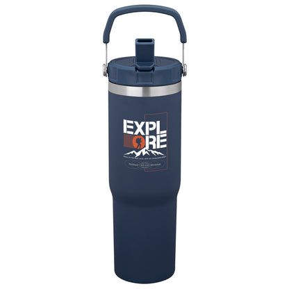 Logo 28oz Urban Peak® Pinnacle Flip Straw Tumbler
