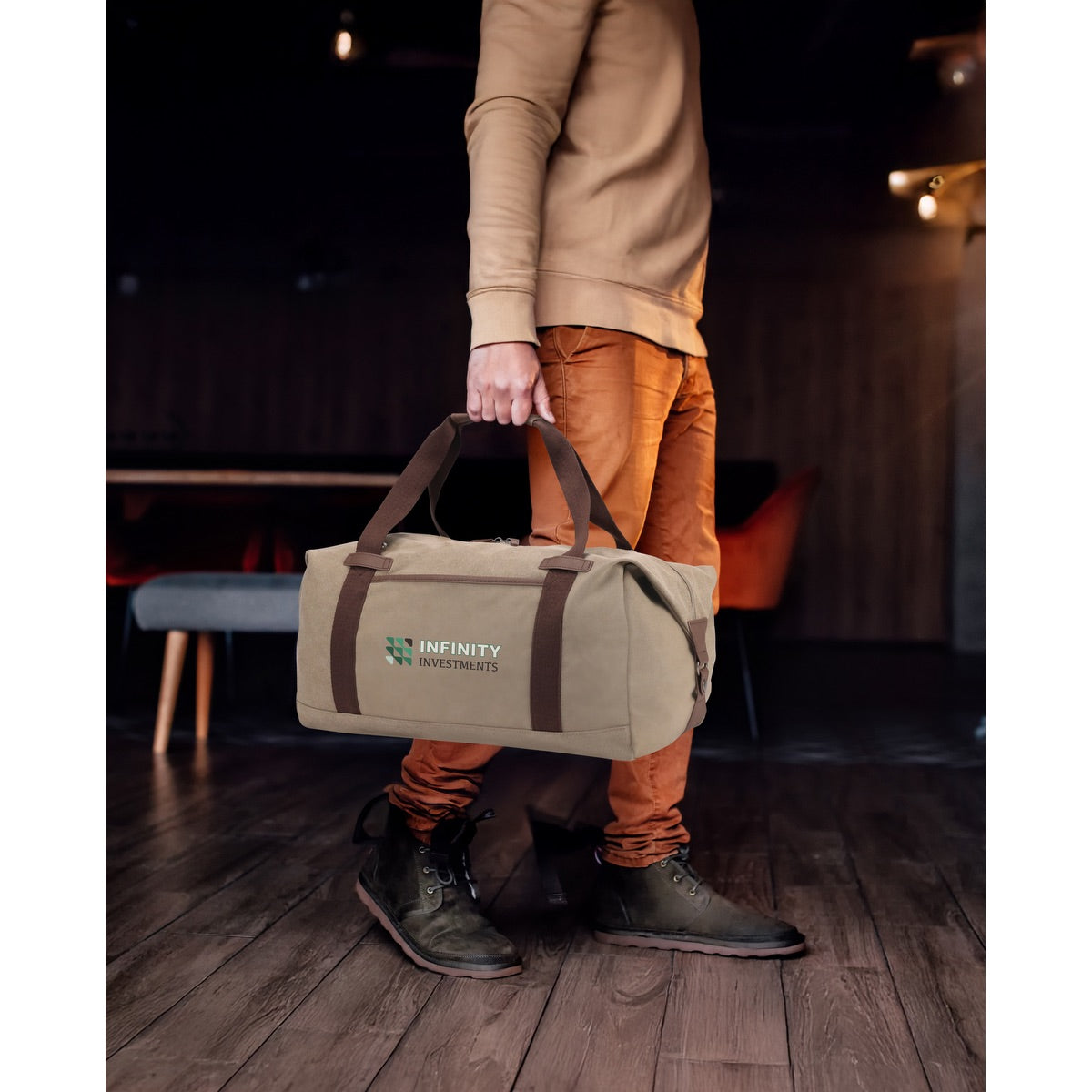 Logo Urban Peak® Everyday 16oz Cotton Canvas Duffel